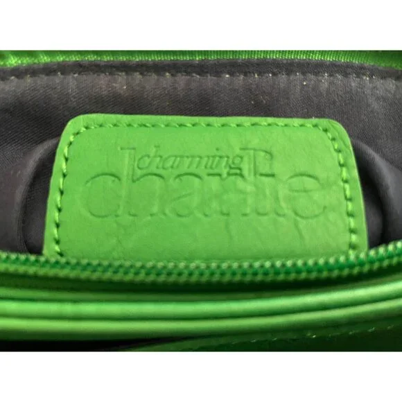 Charming Charlie Green Purse Handbag Shoulder Crossbody Satchel Bag - Picture 10 of 12